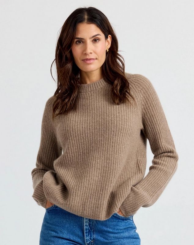 Pura Cashmere Fisherman Crew (Two Colors)