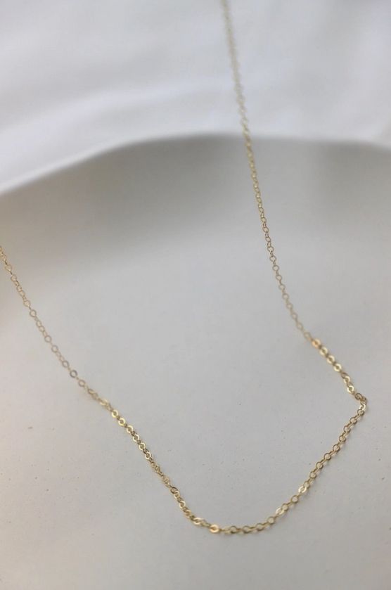 Katie Waltman Jewelry 16" Gold Filled Cable Chain Necklace KW50