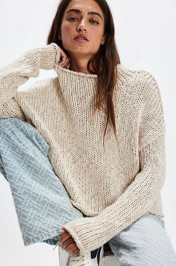 Free People Opal Rollneck Knit Sweater