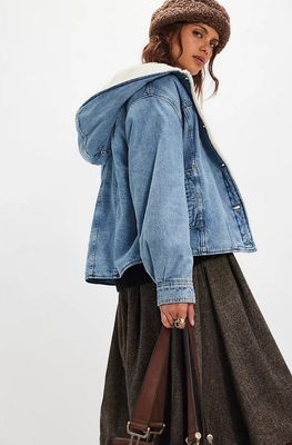 Free People Asher Cozy Denim Jacket Free People Asher Cozy Denim Jacket