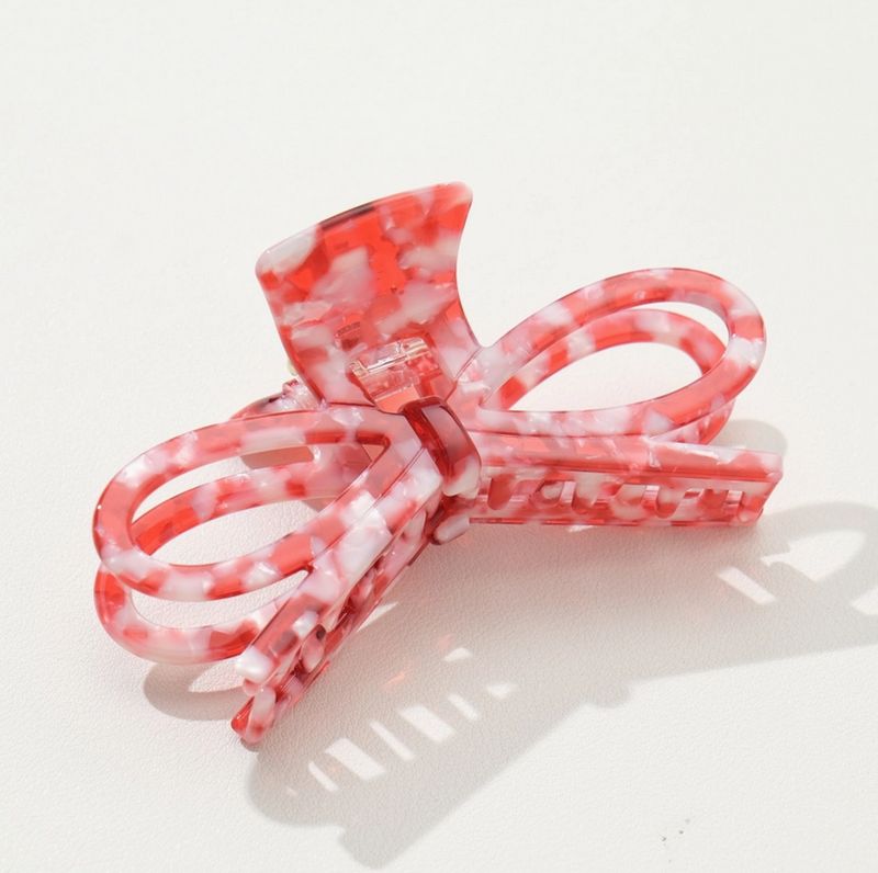 Adorro Remi Valentine Wide Bow Claw Clip in Multi AD128