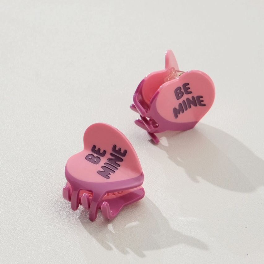 Adorro Be Mine Valentine Heart Mini Claw Clip AD118