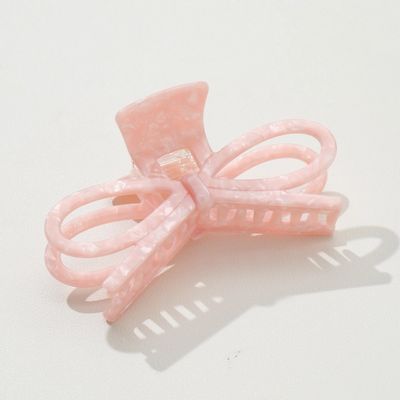 Adorro Remi Valentine Wide Bow Claw Clip in Pink AD126