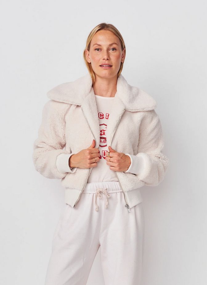 Sundry Sherpa Outerwear Bomber