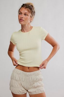 Free People Wait A Minute Baby Tee