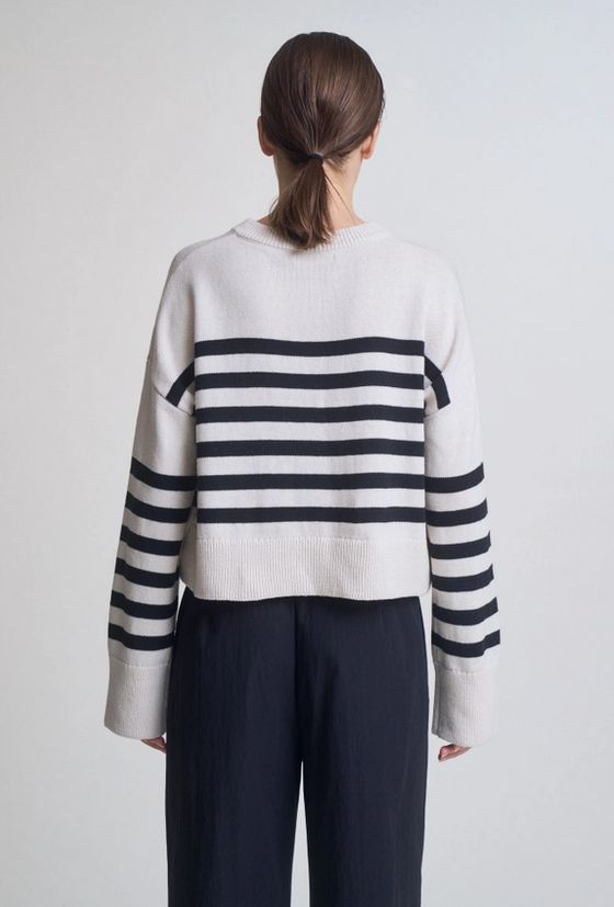 Grade &amp; Gather Cotton Stripe Cardigan