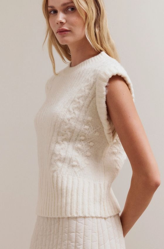 Grade &amp; Gather Cable Knit Vest