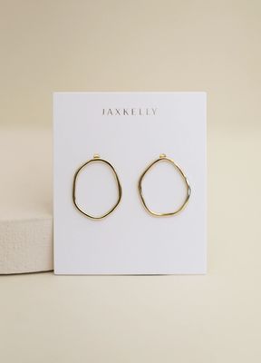 Jax Kelly Gold Organic Hoop JX54
