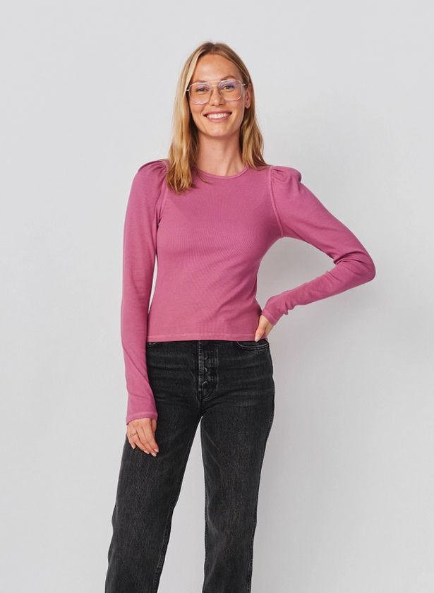Sundry Puff Sleeve Top