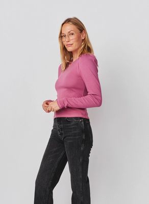 Sundry Puff Sleeve Top