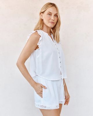 Bella Dahl Ruffle Sleeve Top