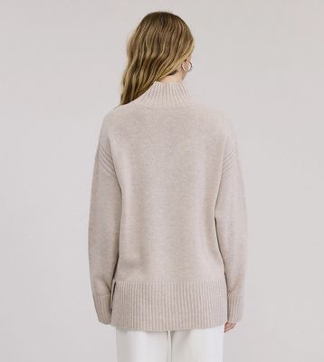 Flat White Caserta Cashmere Sweater Pullover