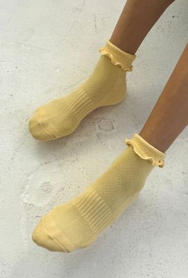 Le Bon Shoppe Ruffled Hugger Crew Socks (Multiple Colors)