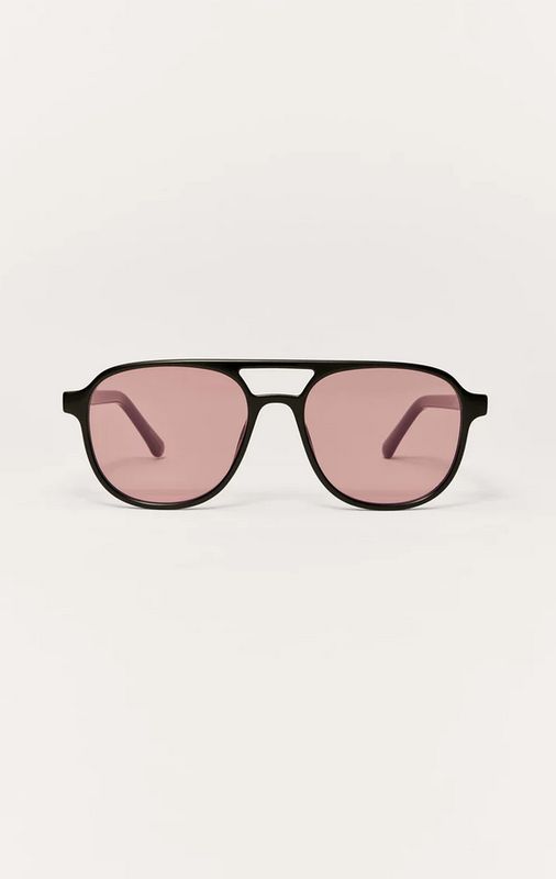 Z Supply Tourist Polished Black-Pink Polarized