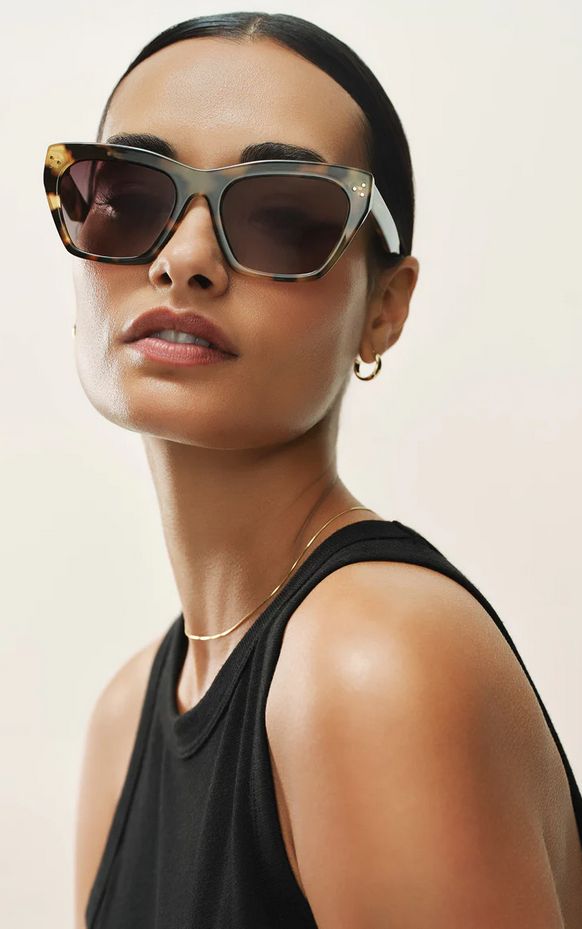 Z Supply Park Ave Brown Tortoise-Grey