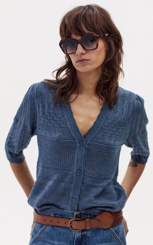 Lanhtropy Florence Short Sleeve Cardigan