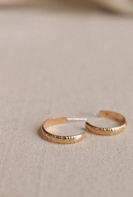 Goldie Jewlery Flora Hoops Gold Filled GL43