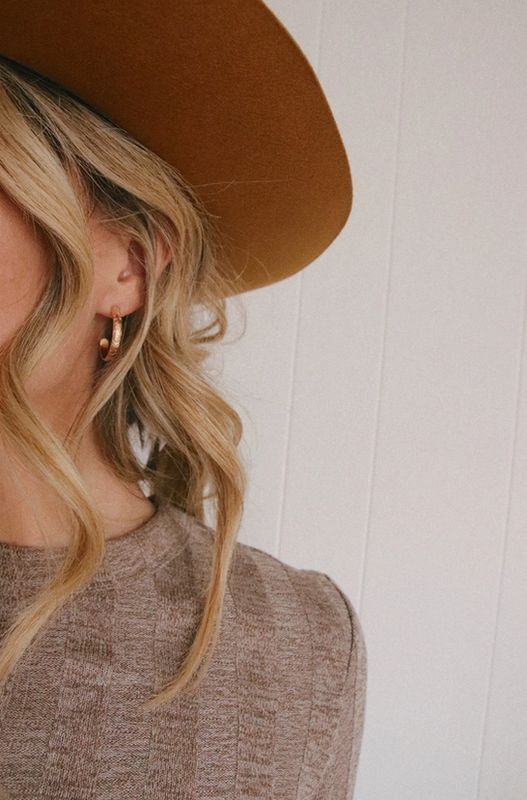 Goldie Jewlery Flora Hoops Gold Filled GL43