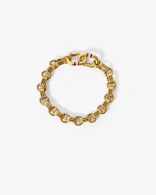 Clare V. Le Story Chain Bracelet Vintage Gold CV13