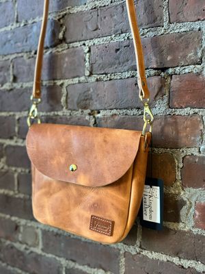 Kingdom Leather Terrapin Mini Crossbody in Natural 