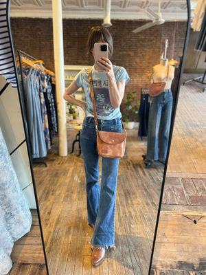 Kingdom Leather Terrapin Mini Crossbody in Natural 