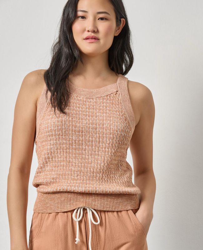 Lilla P Mini Cable Knit Tank