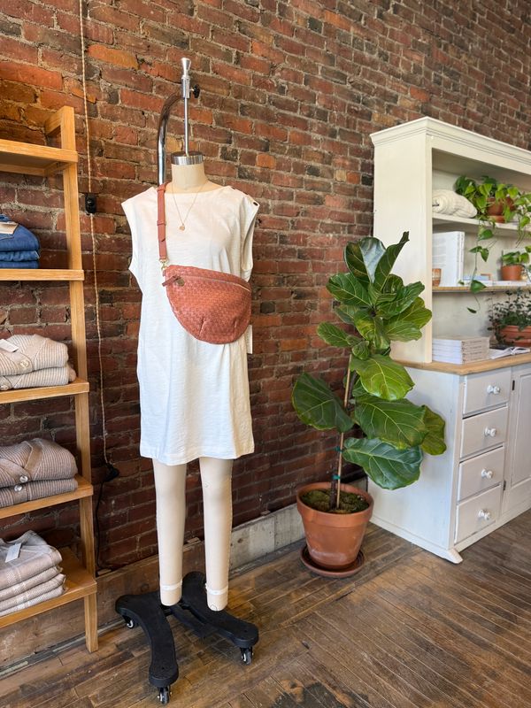 Lilla P Snap Shoulder Boatneck Dress