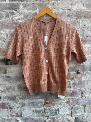 Lilla P Open Stitch V-Neck Cardigan