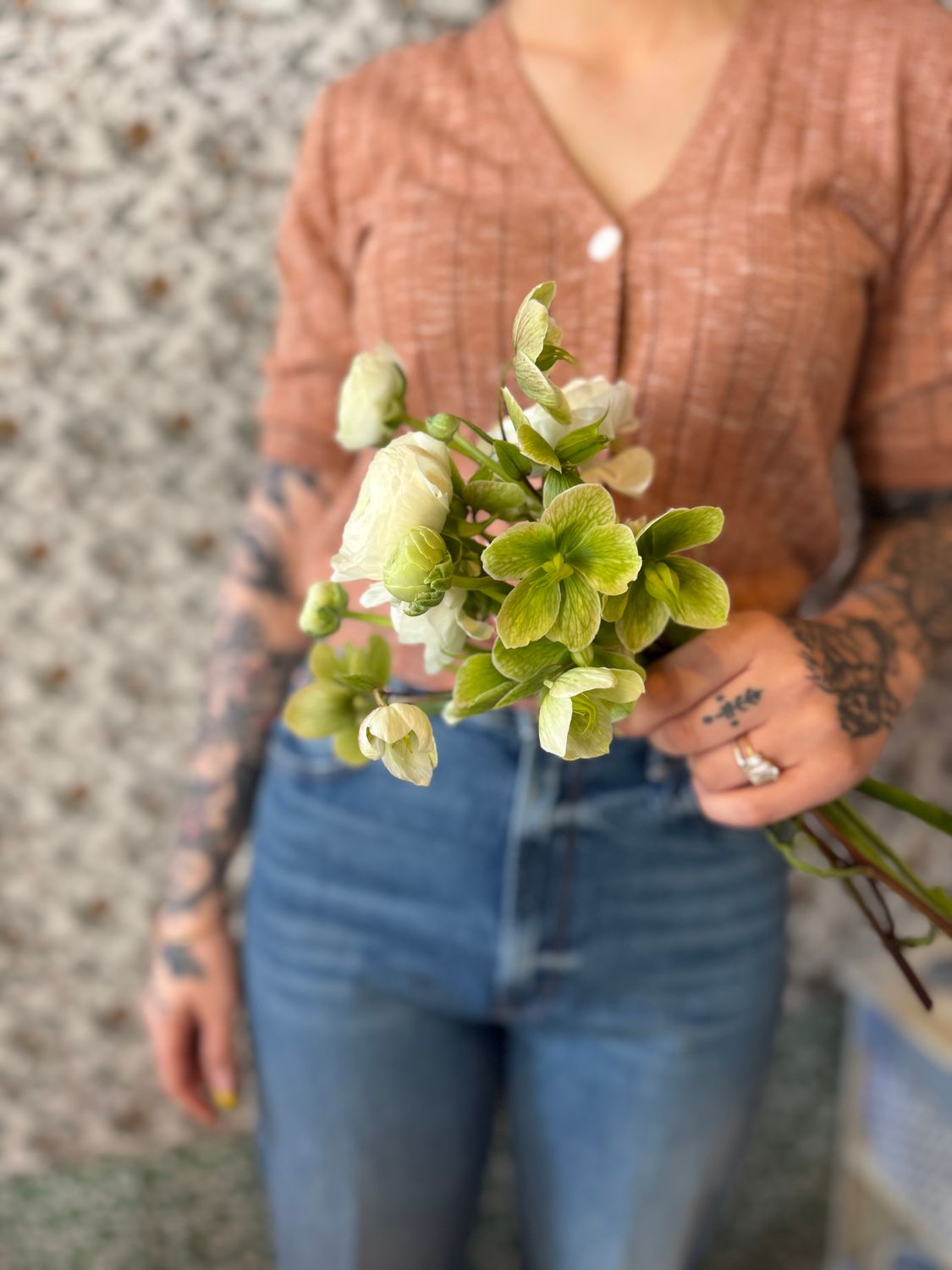 Lilla P Open Stitch V-Neck Cardigan