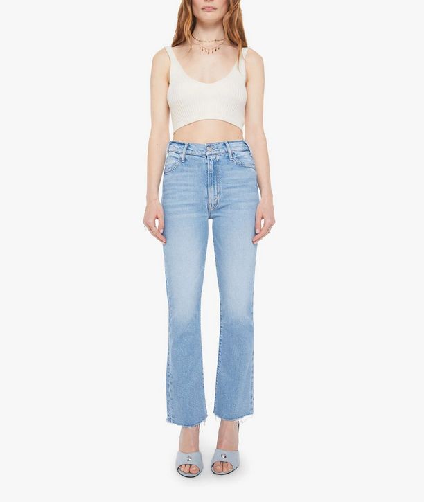 Mother The Hustler Ankle Fray in Sow Surreal