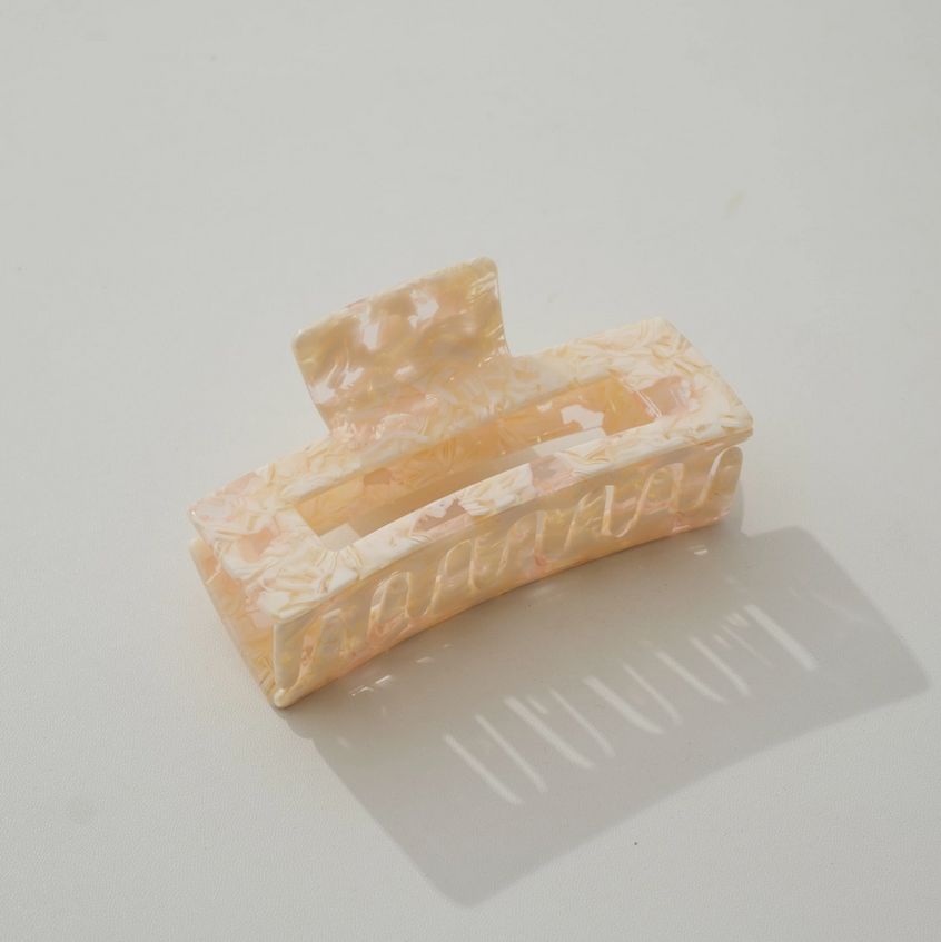 Adorro Peach Blossom Rectangle Large Clip AD184