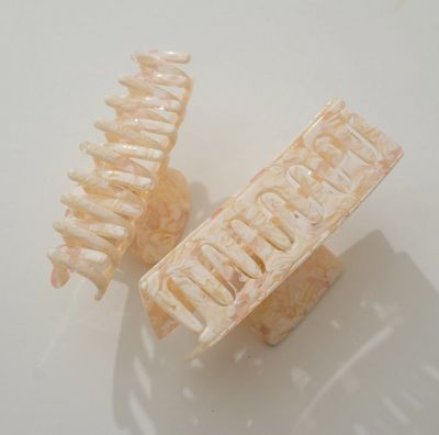 Adorro Peach Blossom Rectangle Large Clip AD184