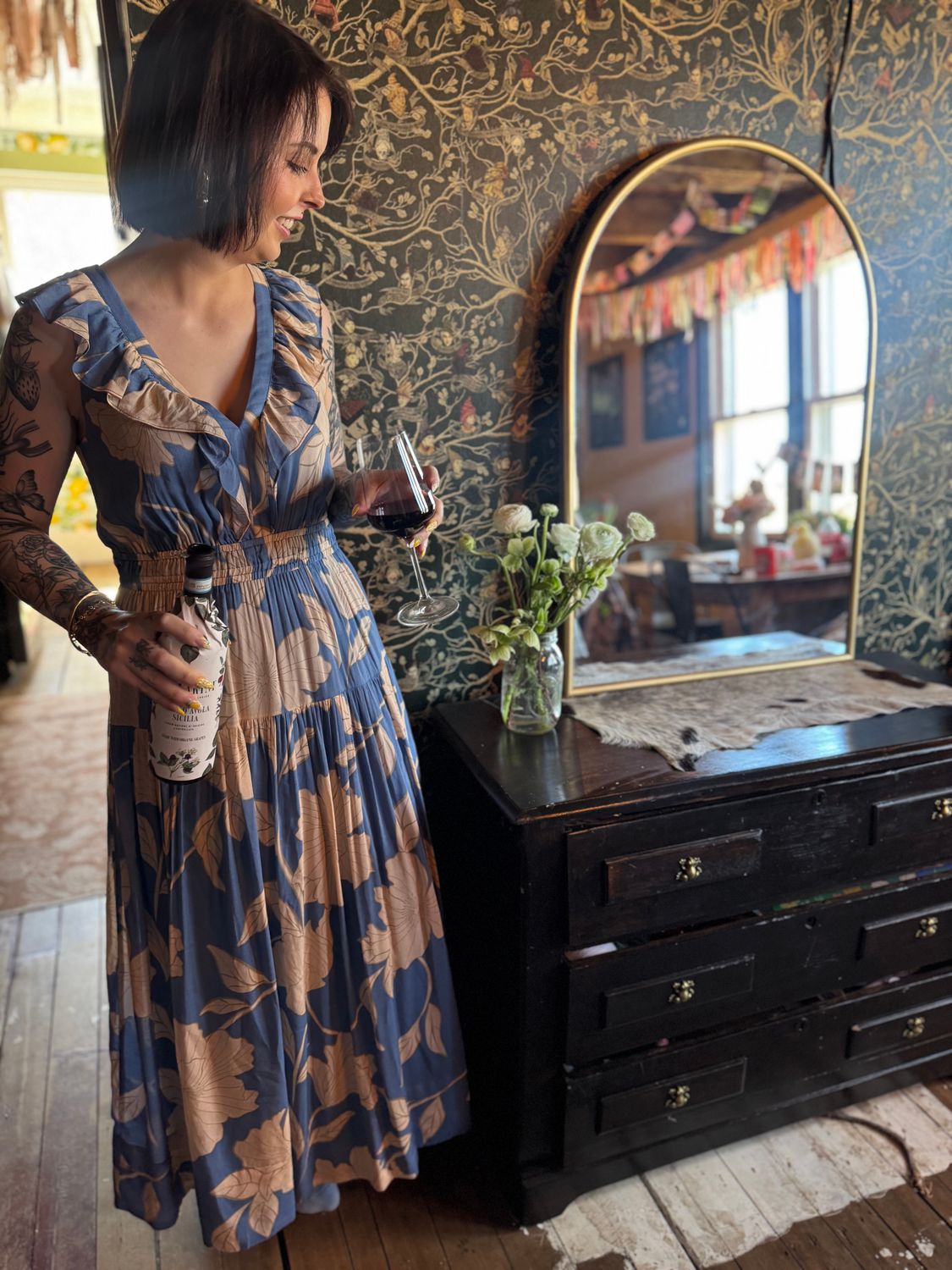 Z Supply Malene Bloom Floral Maxi Dress