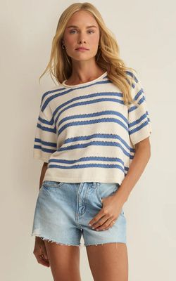 Z Supply Prado Stripe Sweater Tee