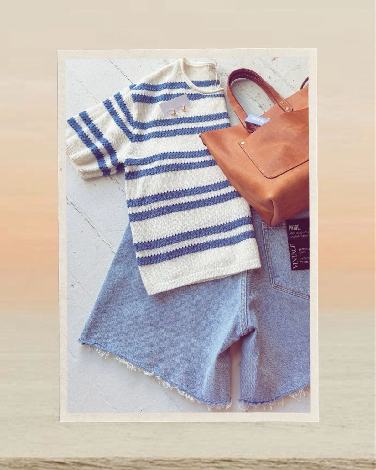 Z Supply Prado Stripe Sweater Tee