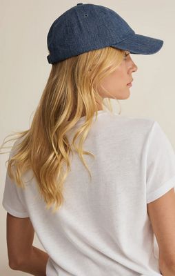 Z Supply Premier Hat in Calypso Blue Indigo