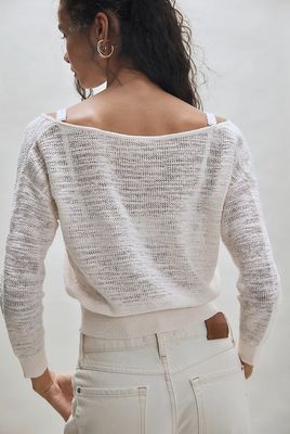 Free People Soft Focus Fine Gauge Linen Pullover