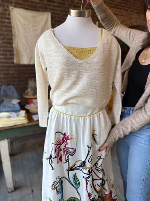 Farm Rio Tropi Off White Maxi Skirt