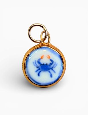 Sha Parle Blue Crab Charm SH3