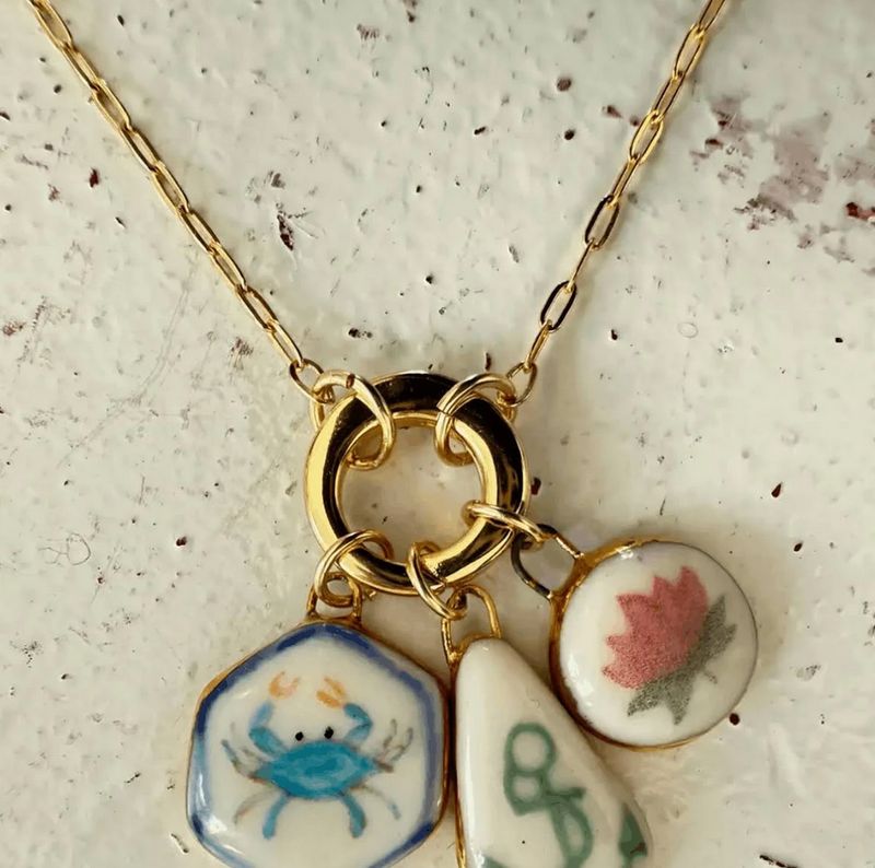 Sha Parle 15" Gold-Filled Chain with Charm Holder SH20