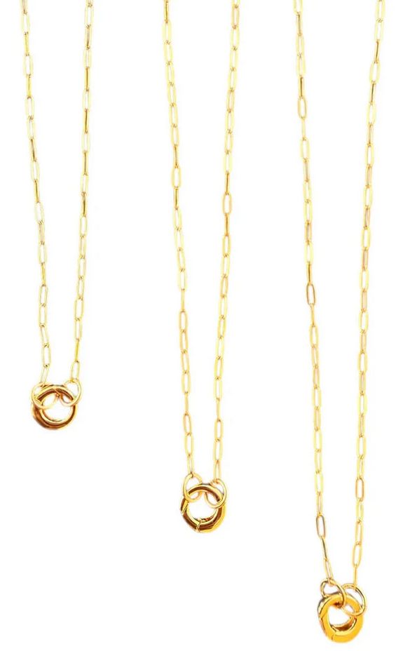 Sha Parle 18" Gold-Filled Chain with Charm Holder SH21