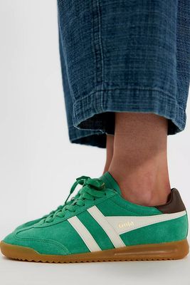 Gola Torpedo Sneaker in Jade/Off White/Dark Brown