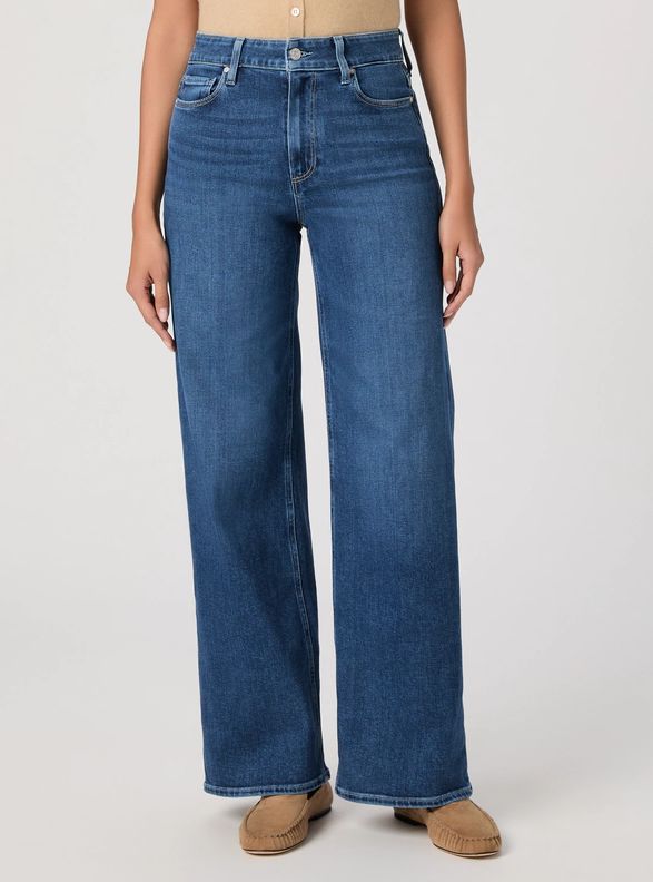 Paige Anessa 31in Wide Leg Jean in Amalfi Tide