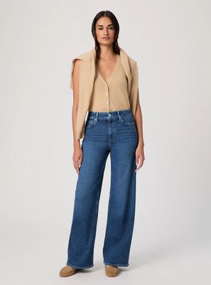 Paige Anessa 31in Wide Leg Jean in Amalfi Tide