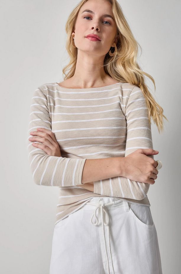 Lilla P Striped Boatneck