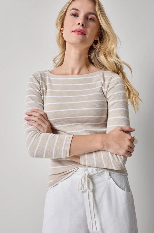 Lilla P Striped Boatneck