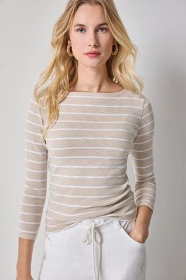 Lilla P Striped Boatneck 