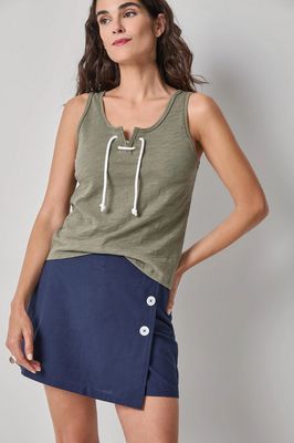 Lilla P Lace Up Tank 