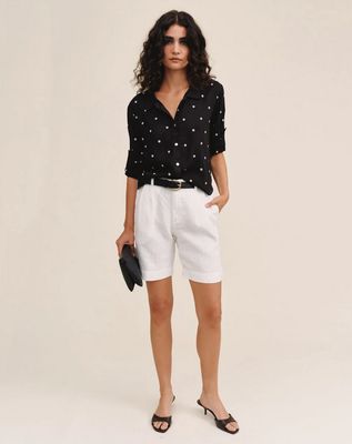 Bella Dahl Drop Collar Boxy Button Down