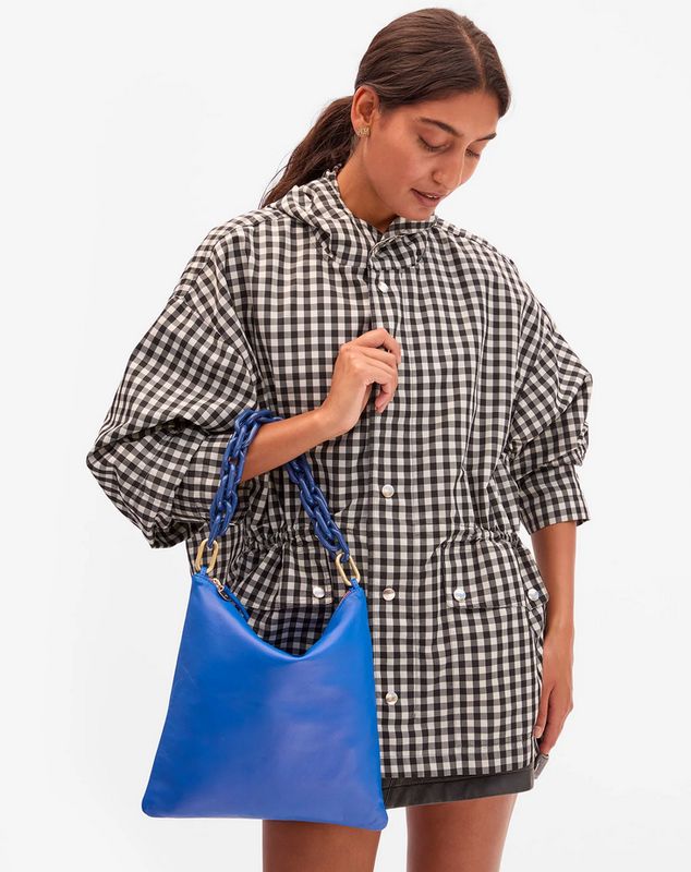 Clare V. Shortie Strap in French Blue